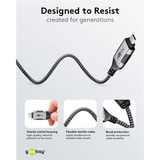 goobay Cable adaptador Ethernet USB-C 3.2 Gen2 > RJ-45, Slim negro/Gris