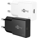 goobay Cargador rápido USB-C PD GaN Slim (30 W) blanco