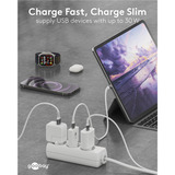 goobay Cargador rápido USB-C PD GaN Slim (30 W) blanco