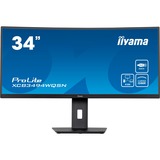 iiyama XCB3494WQSN-B5, Monitor LED negro (mate)