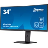 iiyama XCB3494WQSN-B5, Monitor LED negro (mate)