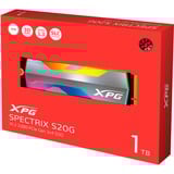 ADATA SPECTRIX S20G M.2 1000 GB PCI Express 3.0 3D NAND NVMe, Unidad de estado sólido aluminio, 1000 GB, M.2, 2500 MB/s