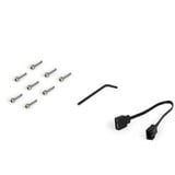 Alphacool Apex RAM X4 Water Cooler Silver, Refrigeración por agua negro/Plateado