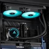 Chieftec ICEBERG 240 RGB, Refrigeración por agua negro