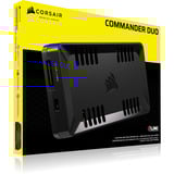 Corsair COMMANDER DUO ARGB / iCUE LINK Hybrid, Control del ventilador negro