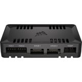 Corsair COMMANDER DUO ARGB / iCUE LINK Hybrid, Control del ventilador negro