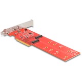 DeLOCK Tarjeta PCI Express x8 a 2x NVMe M.2 Key M interna 110 mm, Tarjeta de interfaz 