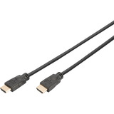Digitus Cable de conexión HDMI Premium High Speed, con Ethernet, UHD 4K negro