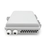 Digitus Caja distribuidora FTTH para 16 acopladores LC/DX o SC/SX, Caja de fíbra óptica 