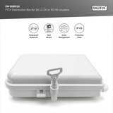 Digitus Caja distribuidora FTTH para 16 acopladores LC/DX o SC/SX, Caja de fíbra óptica 