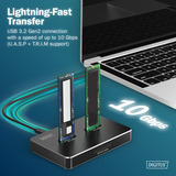 Digitus Estación de acoplamiento para SSD Dual M.2 NVM negro