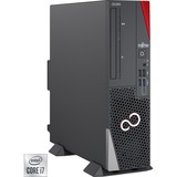 Fujitsu CELSIUS J5010 DDR4-SDRAM i7-10700 SFF Intel® Core™ i7 16 GB 512 GB SSD Windows 10 Pro Puesto de trabajo Negro, Rojo, PC completo negro, 2,9 GHz, Intel® Core™ i7, 16 GB, 512 GB, DVD Super Multi, Windows 10 Pro
