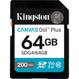 Kingston SDG4/64GB, Tarjeta de memoria negro