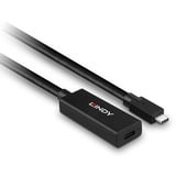 Lindy 43364 cable USB USB 3.2 Gen 2 (3.1 Gen 2) 5 m USB C 10 Gbit/s Negro, Cable alargador negro, 5 m, USB C, USB C, USB 3.2 Gen 2 (3.1 Gen 2), 10 Gbit/s, Negro