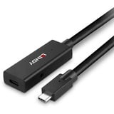 Lindy 43364 cable USB USB 3.2 Gen 2 (3.1 Gen 2) 5 m USB C 10 Gbit/s Negro, Cable alargador negro, 5 m, USB C, USB C, USB 3.2 Gen 2 (3.1 Gen 2), 10 Gbit/s, Negro