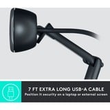 Logitech C505 HD cámara web USB Grafito, Webcam negro, USB, Grafito, 52,2 mm, 101,5 mm, 81 mm, 151,8 g