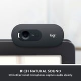 Logitech C505 HD cámara web USB Grafito, Webcam negro, USB, Grafito, 52,2 mm, 101,5 mm, 81 mm, 151,8 g