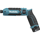 Makita Atornillador de impacto inalámbrico TD023DSE, 7,2 Voltios, Tornillo de percusión azul/Negro