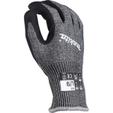 Makita Guantes de trabajo, talla L (9), resistencia al corte F/7 negro/Gris