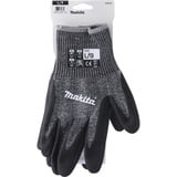 Makita Guantes de trabajo, talla L (9), resistencia al corte F/7 negro/Gris
