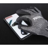Makita Guantes de trabajo, talla L (9), resistencia al corte F/7 negro/Gris