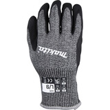 Makita Guantes de trabajo, talla L (9), resistencia al corte F/7 negro/Gris