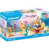 PLAYMOBIL Princess Magic Habitantes del mar con carruaje de caballito de mar, Juegos de construcción 
