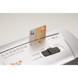 Peach PS500-10 triturador de papel Corte cruzado 72 dB 22 cm Negro, Destructora de documentos plateado/Negro, Corte cruzado, 22 cm, 4 x 52 mm, 11 L, 80 hojas, 72 dB