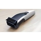 Philips 3000 series Barbero con posiciones de 1 mm de precisión, Cortapelo para barba blanco/Negro, Lavable, No necesita mantenimiento ni lubricación, Batería, Negro, Plata
