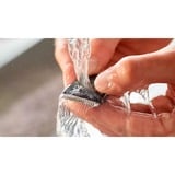 Philips 3000 series Barbero con posiciones de 1 mm de precisión, Cortapelo para barba blanco/Negro, Lavable, No necesita mantenimiento ni lubricación, Batería, Negro, Plata