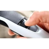 Philips 3000 series Barbero con posiciones de 1 mm de precisión, Cortapelo para barba blanco/Negro, Lavable, No necesita mantenimiento ni lubricación, Batería, Negro, Plata