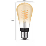 Philips Hue White Filament lámpara E27 Edison ST64 550 lm, Lámpara LED 