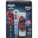Procter & Gamble Vitality Pro Kids Spiderman Niño Cepillo dental oscilante Azul, Rojo, Cepillo de dientes eléctrico azul/blanco, Niño, Cepillo dental oscilante, Cuidados diarios, Sensible, Super sensitive, Azul, Rojo, 7800 movimientos por minuto, 4 x 30 s