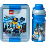 Room Copenhagen LEGO Lunch-Box Set City, Caja de almuerzo azul/Plateado
