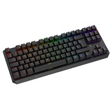 SPC Gear GK630K Tournament teclado USB Alemán Negro, Teclado para gaming negro, Tenkeyless (sin zona numérica) (80 - 87%), USB, Interruptor mecánico, LED RGB, Negro