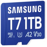 Samsung T7 microSDXC 1 TB, Tarjeta de memoria azul