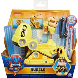 Spin Master Vehículo transformable Deluxe de Rubble , Vehículo de juguete PAW Patrol, de la película con figura de acción coleccionable