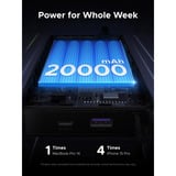 UGREEN Nexode Power Bank 20000mAh 67W con cable USB-C, Banco de potencia gris/Negro