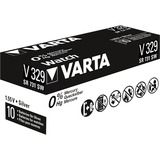 Varta -V329 Pilas domésticas, Batería plateado, Batería de un solo uso, SR731, Óxido de plata, 1,55 V, 1 pieza(s), 37 mAh