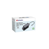 Verbatim 32146 adaptador de pantalla inalámbrico USB Full HD Escritorio, Estación de acoplamiento negro, Escritorio, USB, Wi-Fi, 802.11a, 802.11b, 802.11g, Wi-Fi 4 (802.11n), Wi-Fi 5 (802.11ac), USB 3.2 Gen 1 (3.1 Gen 1), USB tipo A, USB Tipo C