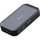 Verbatim 32146 adaptador de pantalla inalámbrico USB Full HD Escritorio, Estación de acoplamiento negro, Escritorio, USB, Wi-Fi, 802.11a, 802.11b, 802.11g, Wi-Fi 4 (802.11n), Wi-Fi 5 (802.11ac), USB 3.2 Gen 1 (3.1 Gen 1), USB tipo A, USB Tipo C
