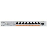 Zyxel XMG-108 No administrado 2.5G Ethernet (100/1000/2500) Plata, Interruptor/Conmutador No administrado, 2.5G Ethernet (100/1000/2500), Montaje de pared