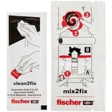 fischer GOW Adhesivo para baño Multipack, 4 piezas, Pegamento transparente