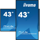 iiyama LH4360UHS-B2AG, Pantalla de gran formato negro (mate)