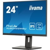 iiyama ProLite XUB2495WSU-B7 pantalla para PC 61,2 cm (24.1") 1920 x 1200 Pixeles 4K Ultra HD LED Negro, Monitor LED negro (mate), 61,2 cm (24.1"), 1920 x 1200 Pixeles, 4K Ultra HD, LED, 4 ms, Negro