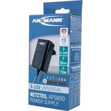 Ansmann APS 600 unidad de fuente de alimentación 7,2 W Negro negro, 7,2 W, 100 - 240 V, 50/60 Hz, 0.6 A, 1,8 W, 7,2 W