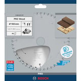 Bosch 2 608 837 677 hoja de sierra circular 16 cm 1 pieza(s) Madera noble, Madera blanda, 16 cm, 2 cm, 1 mm, 9500 RPM, 1,5 mm