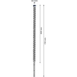 Bosch Expert Broca para martillo SDS Max-8X, Taladro Martillo perforador, Hammer drill bit, 3,2 cm, 720 mm, Concreto, Piedra, 60 cm