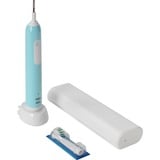 Braun Oral-B Pro 1 Cross Action Caribbean Blue con estuche de viaje, Cepillo de dientes eléctrico azul