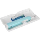 Braun Oral-B Pro 1 Cross Action Caribbean Blue con estuche de viaje, Cepillo de dientes eléctrico azul